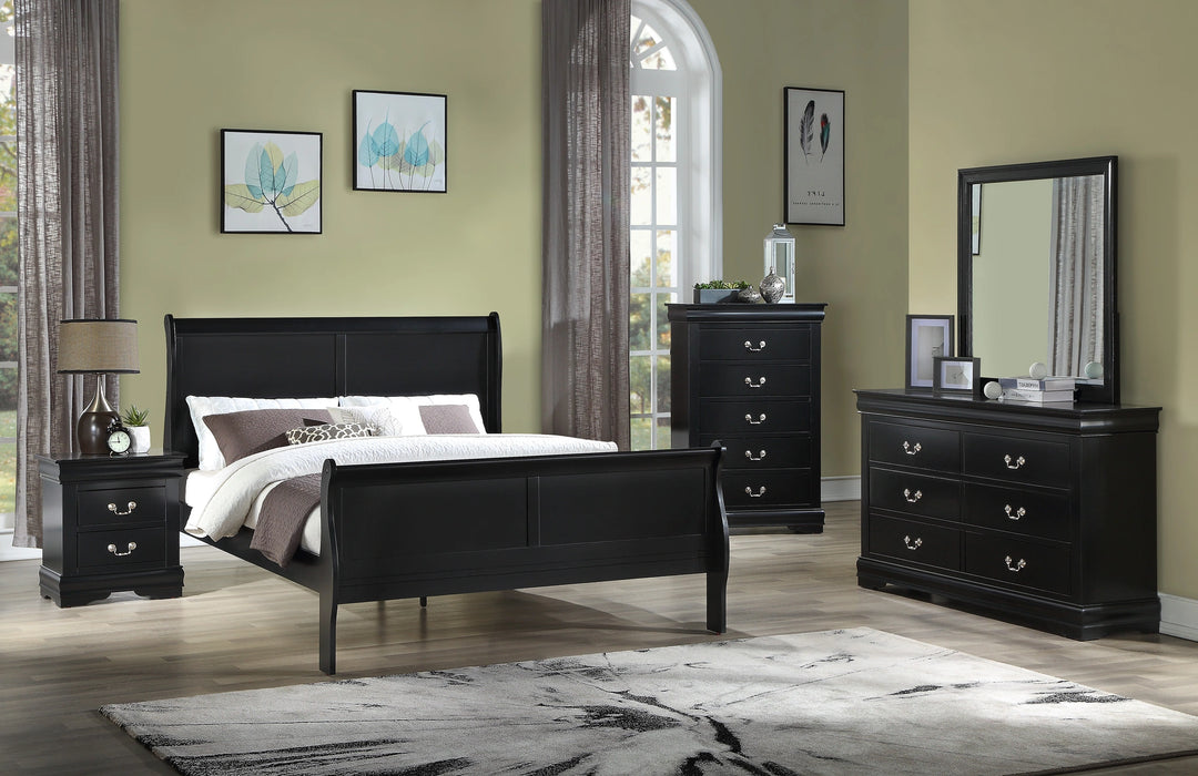 Crown Mark Furniture Louis Philip Full Bed in Black image