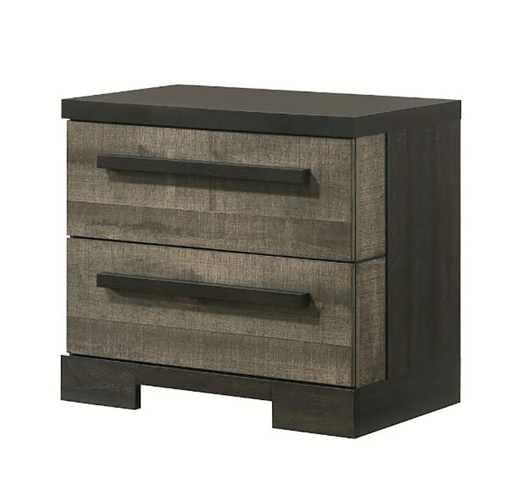 Crown Mark Furniture Remington 2 Drawer Nightstand in Brown image