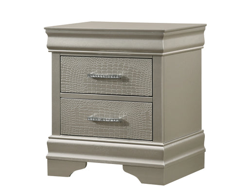 Crown Mark Amalia Nightstand in Silver image