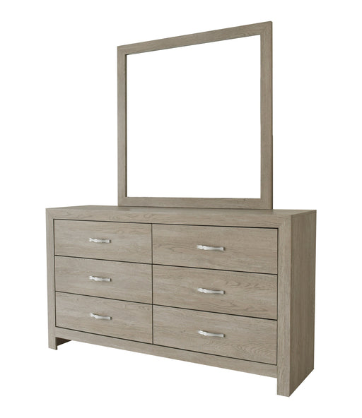 Crown Mark Furniture Jaylen Dresser Mirror in Gray image