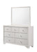 Crown Mark Furniture Lyssa 7 Drawer Dresser in White image