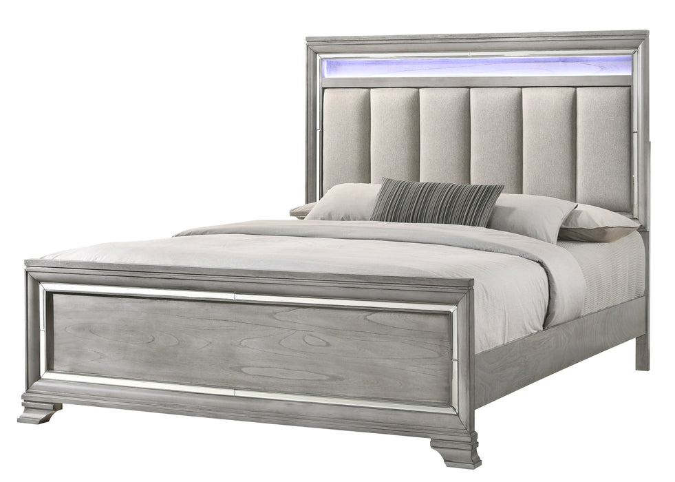 Crown Mark Vail King Panel Bed in Grey B7200-K image