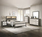 Crown Mark Furniture Rhett King Platform Bed in Gray image