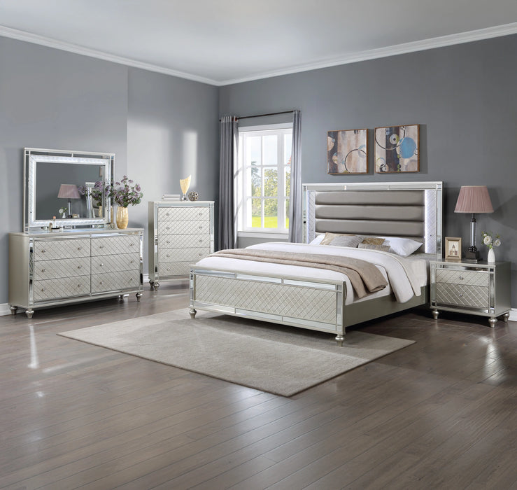 Cristian Panel Bed In Beige