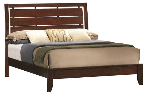 Crown Mark Furniture Evan Queen Bed in Warm Brown image