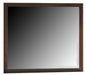 Crown Mark Furniture Evan Dresser Mirror in Warm Brown image