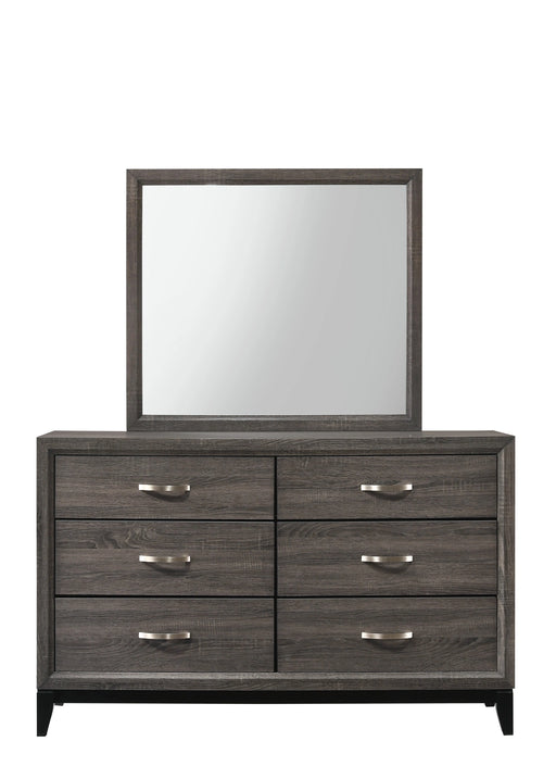 Crown Mark Akerson 6 Drawer Dresser in Grey image