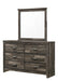 Crown Mark Furniture Carter 6 Drawer Dresser in Brown image