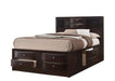 Crown Mark Emily Queen Captain's Storage Bed in Dark Cherry image