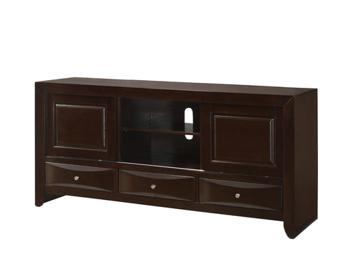 Crown Mark Emily Tv Stand in Dark Cherry image