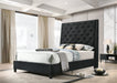 Chantilly King Bed Black Velvet image