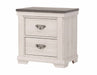 Crown Mark Furniture Leighton 2 Drawer Nightstand in White image