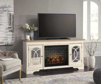 Realyn 74" TV Stand with Electric Fireplace