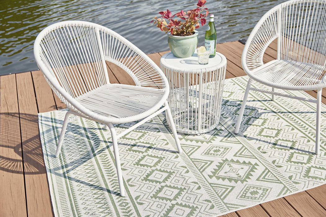 Mandarin Cape Outdoor Table and Chairs (Set of 3)