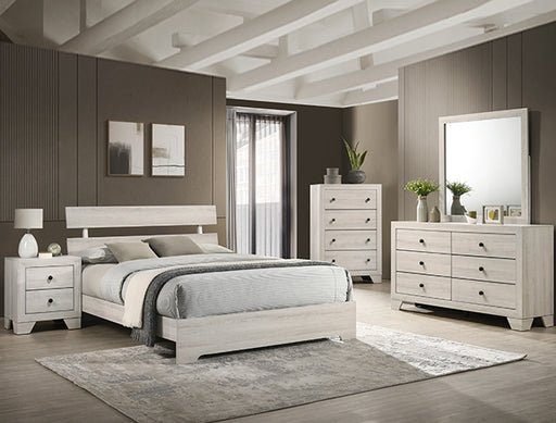 ATTICUS FULL PLATFORM BED WHITE image