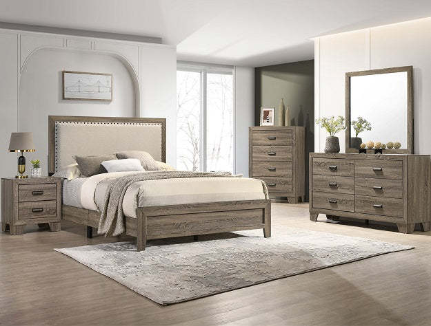 MILLIE QUEEN UPHOLSTERY BED ONE BOX -GREY image