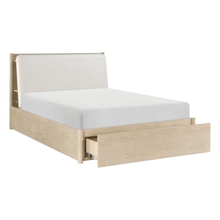 1313NK-1EK*-Bedroom (3) Eastern King Platform Bed with Footboard Storage