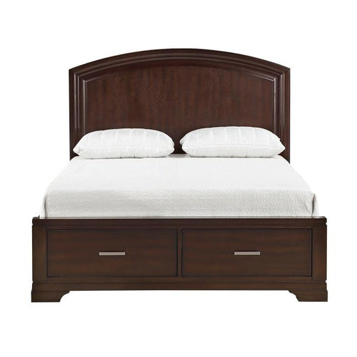 1520CH-1*-Bedroom (3) Queen Platform Bed with Footboard Storage image