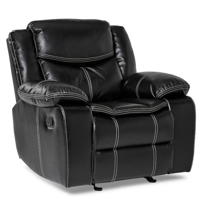 Bastrop Glider Reclining Chair in Black 8230BLK-1