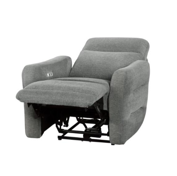 Edition Power Lay Flat Reclining Chair in Dove Grey 9804DV-1PWH