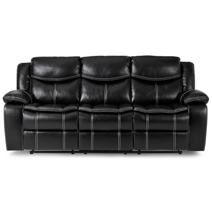 Bastrop Double Reclining Sofa in Black 8230BLK-3 image