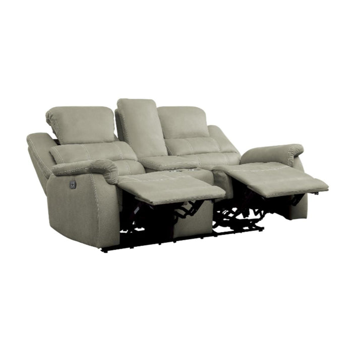 Shola Double Reclining Loveseat in Gray