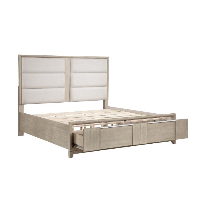 McKewen (3) California King Platform Bed with Footboard Storage