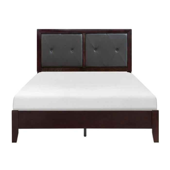Edina Full Panel Bed in Espresso-Hinted Cherry 2145F-1