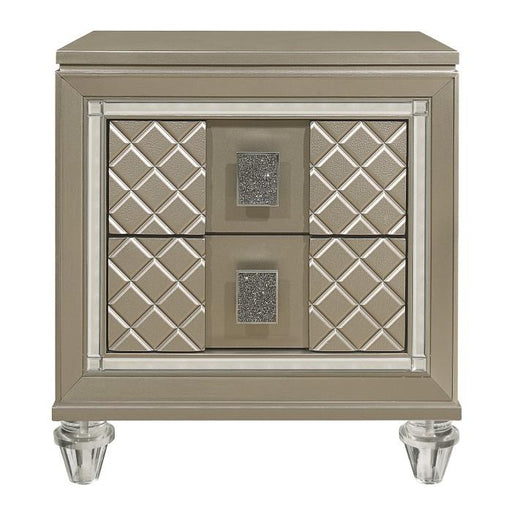 Youth Loudon 2 Drawer Nightstand in Champagne Metallic B1515-4 image