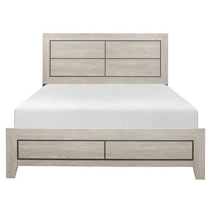 Quinby Full Panel Bed in Light Brown 1525F-1 image