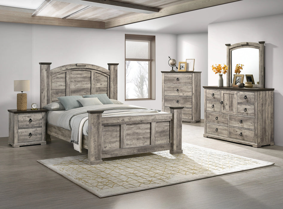 ELLA-MAE King Bed Reclaimed Grey image