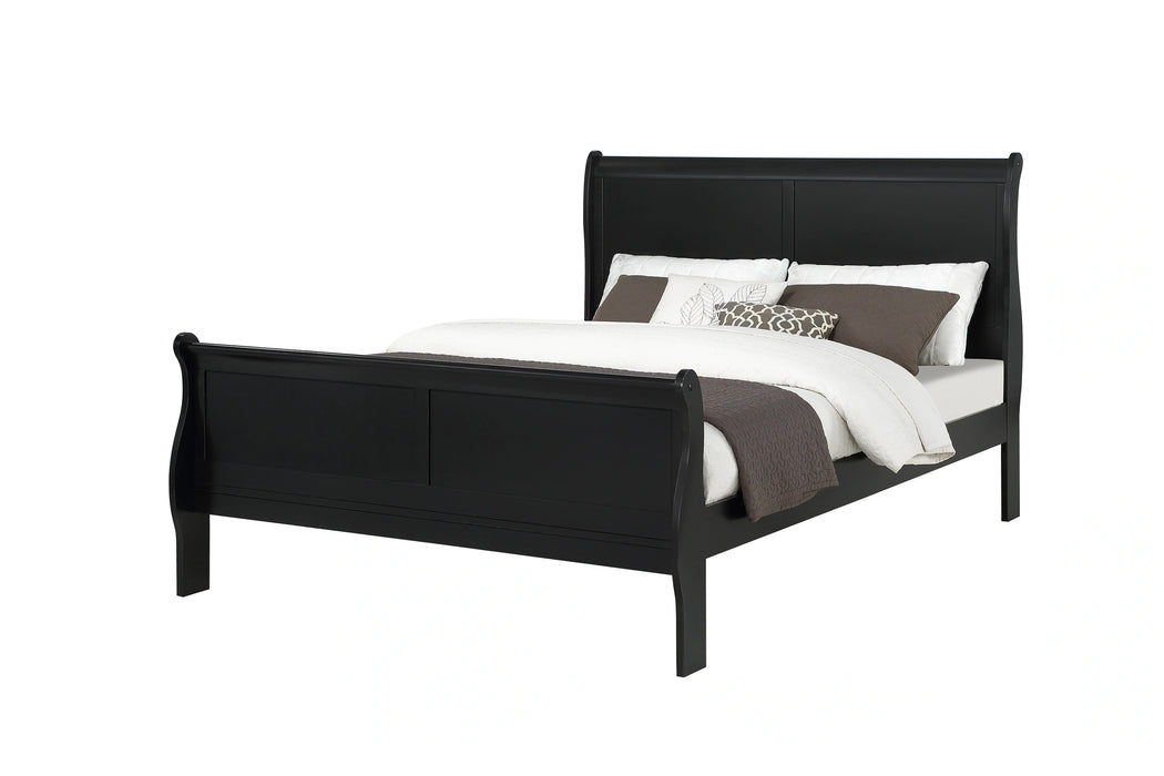 Crown Mark Furniture Louis Philip Queen Bed in Black image