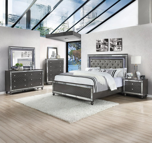 Crown Mark Refino King Panel Bed in Gray B1670-K image