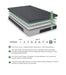 Burnham-11" Eastern King Green Tea Gel-Infused Memory Foam Mattress image