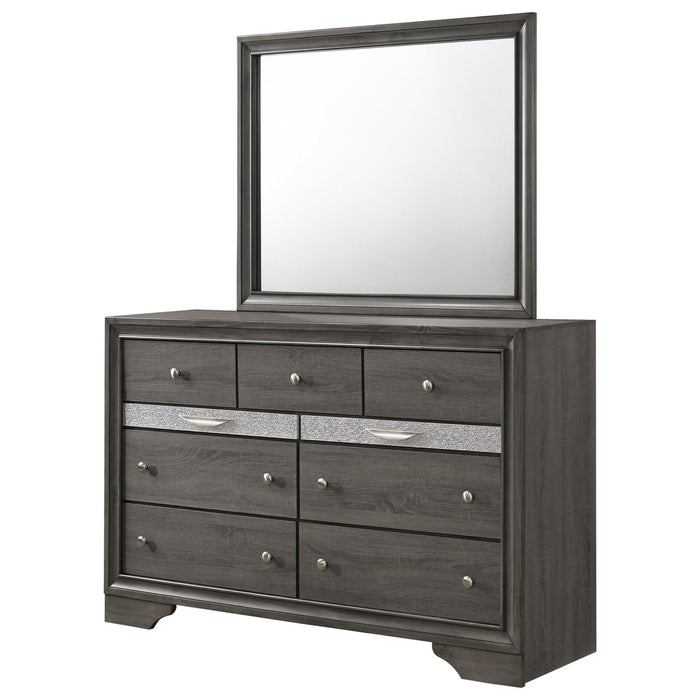 Crown Mark Regata Mirror in Grey