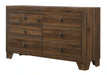 Crown Mark Millie Dresser in Brown Cherry image