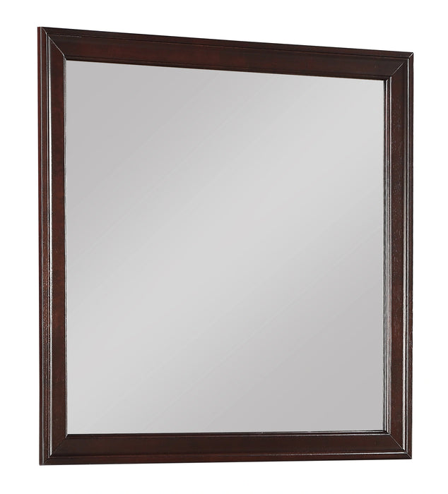 Crown Mark Furniture Louis Philip Dresser Mirror in Dark Cherry image