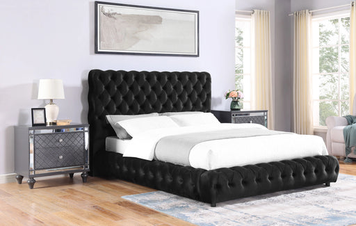 Flory King Bed Black image