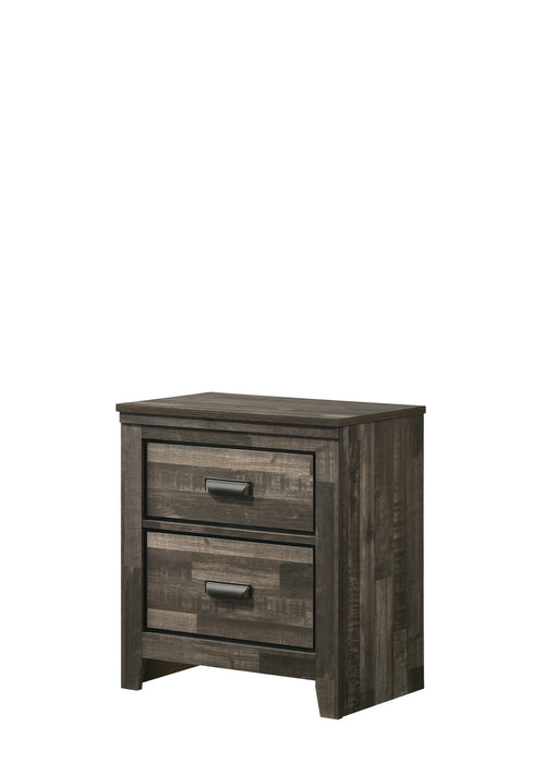 Crown Mark Furniture Carter 2 Drawer Nightstand in Brown image