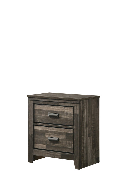 Crown Mark Furniture Carter 2 Drawer Nightstand in Brown image