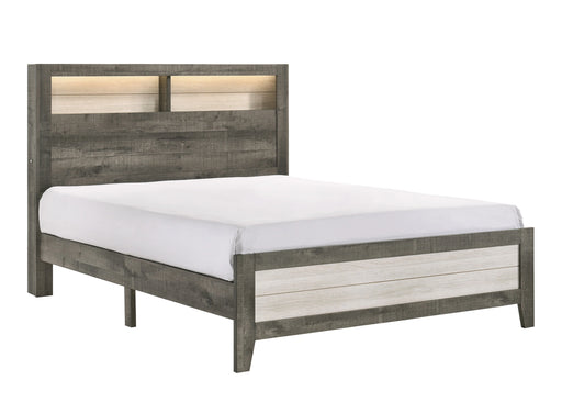 Crown Mark Furniture Rhett Queen Platform Bed in Gray image