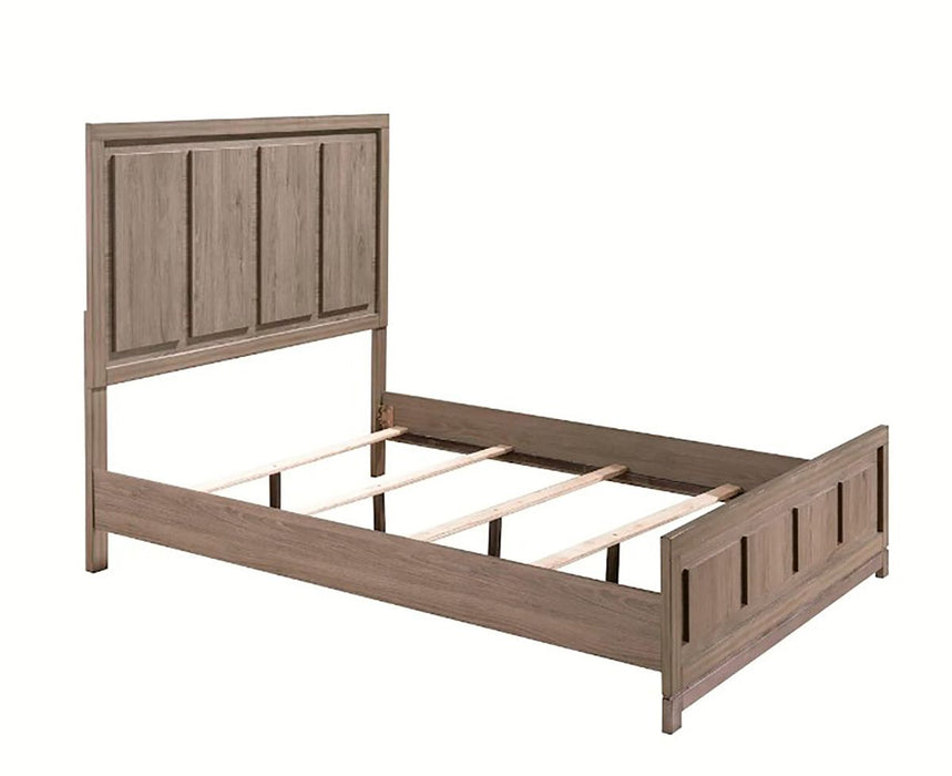 Crown Mark Furniture River Queen Panel Bed in Brown B3150-Q