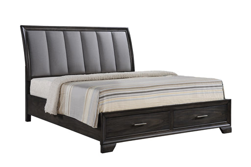 Crown Mark Jaymes King Storage Bed in Dark Brown image