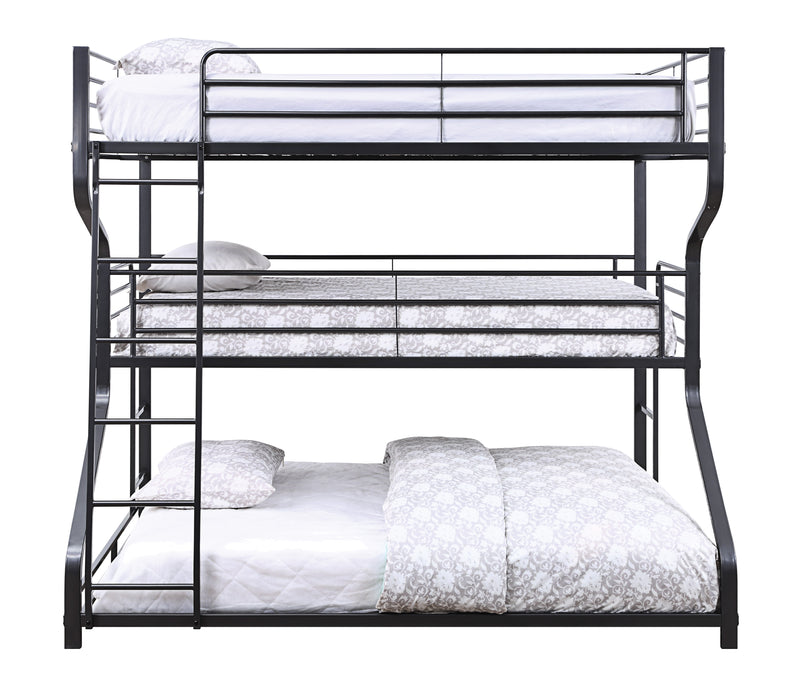 Caius II Gunmetal Bunk Bed (Triple Full/Twin/Queen) image