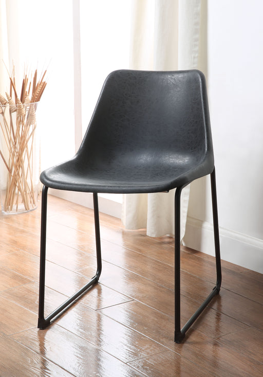 Valgus Vintage Black & Black Side Chair image