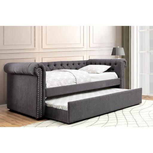 LEANNA Gray Daybed w/ Trundle, Gray image