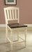 HARRISBURG II Vintage White/Dark Oak Counter Ht. Chair (2/CTN) image