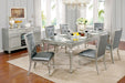 SARINA Silver, Gray 7 Pc. Dining Table Set image