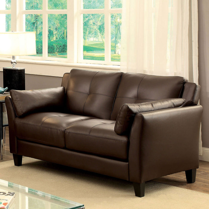 YSABEL Brown Love Seat, Brown (K/D) image