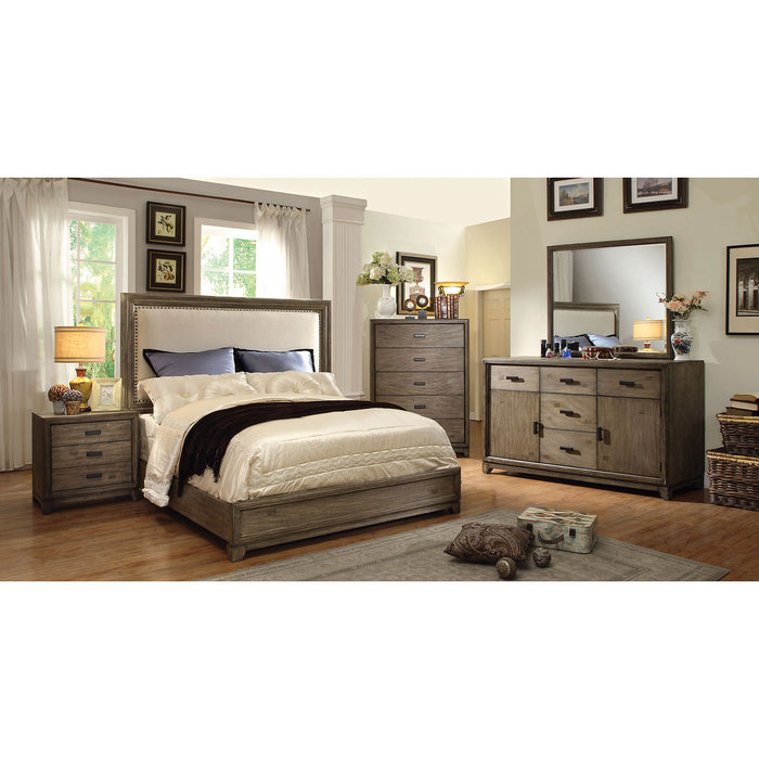 CARLSBAD Natural Ash/Ivory 5 Pc. Queen Bedroom Set w/ 2NS image